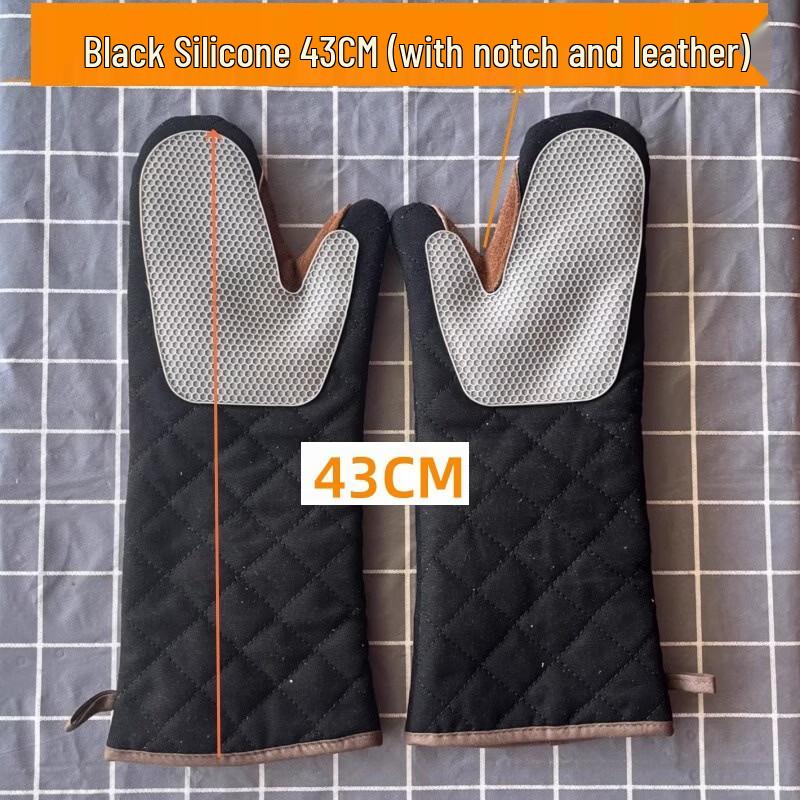 HC Silicone Long Heat Resistant Oven Mitt