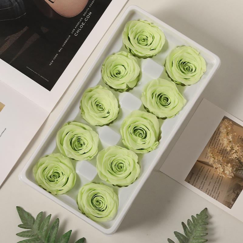 Grade B 3-4 Roses 10 Flowers Dried Flowers Unicorn Valentine's Day DIY Gift Box Material Pack Immortal Flower Bouquet