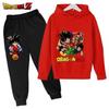 New Dragon Ball Hoodie Kids Spring Sportswear Boys and Girls Goku Sweatshirt Boys Clothes Girls Set Hoodie Pantsuit Children Y2K
