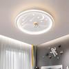 2025 New Round LED Ceiling Light for Children Creative Home Moon Astronaut Light Dreamy Bedroom Girl Kewei Princess Light