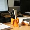 3D Printed Banana Shaped Pen Holder Compact Desk Organizer Storage Decoration for Brushes Stationery Beauty Tools