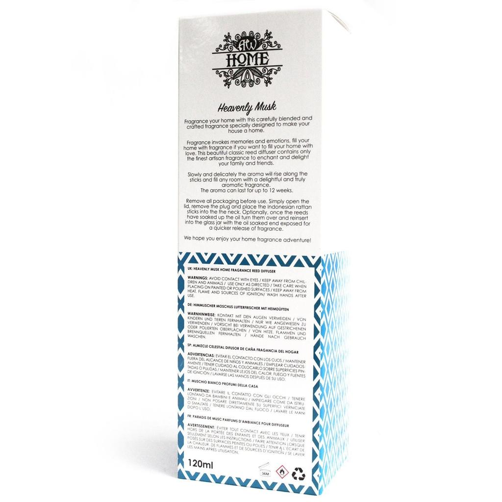 Reed Diffuser, Heavenly Musk 120ml