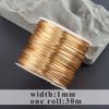 M997  Jewelry Accessories,pass REACH,nickel Free,copper Wire,18k Gold Plated,never Fade,one Roll/lot