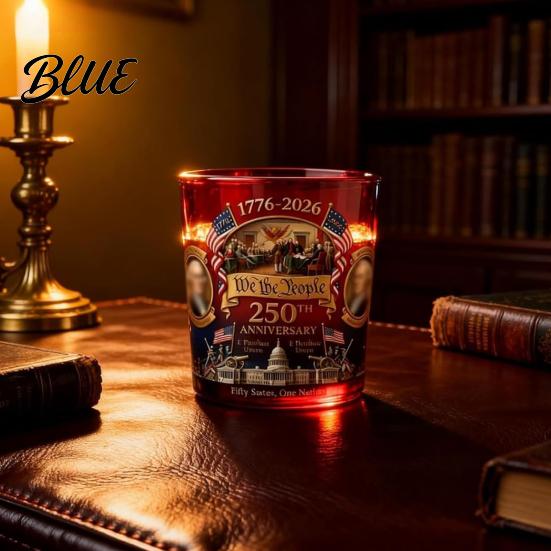 Decorative Mantelpiece Wine Bottle 250th Anniversary Commemorative Set Glass Patriotic Spirit Decanters for Celebrations Souvenir Collectibles