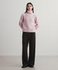SUARE WOMEN Wool Double-Pleated Semi-Wide Slacks Brown