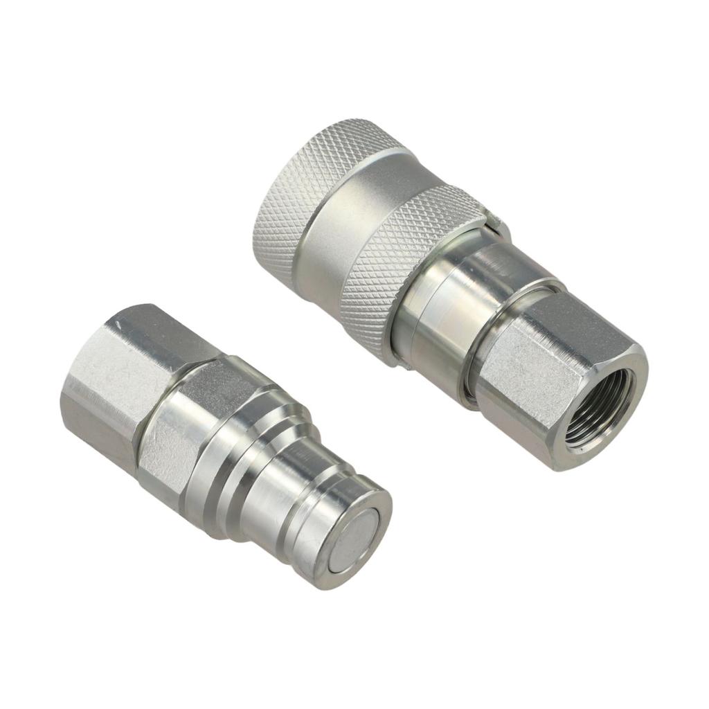 Cylindrical Hydraulic Connectors Featuring Enhanced Durability through White Zinc Treatment A Must Have for Industrial Use