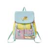 High value Dopamine Cute Backpack Bag Female Junior High School Students Contrast Color Large Capacity Niche Design Backpack
