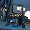 Automatic Watch Winder Luxury Jewelry Box Quiet Japanese Mabuchi Motor Adjustable Modes With Jewelry Storage Case Box