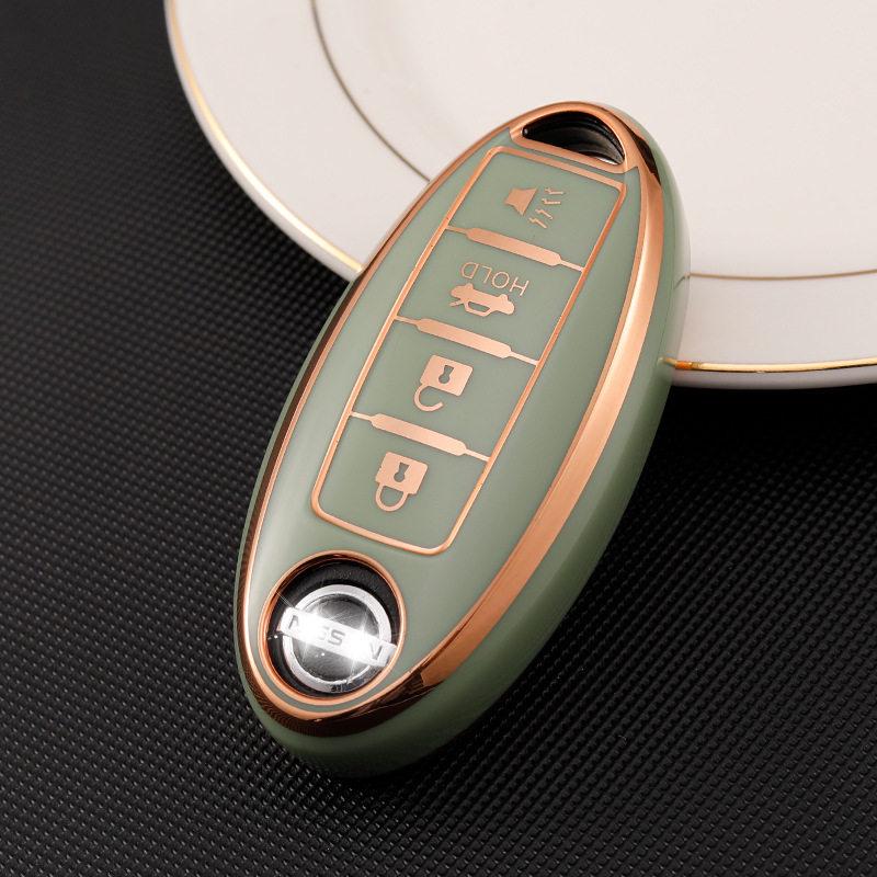 Gold Edge Key Case for 2022 Nissan Sylphy & 14th Gen Cima