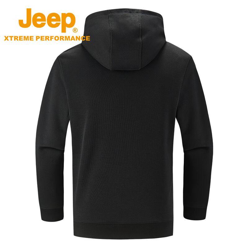 Jeep Men's Loose-Fit Fleece-Lined Hooded Sweatshirt