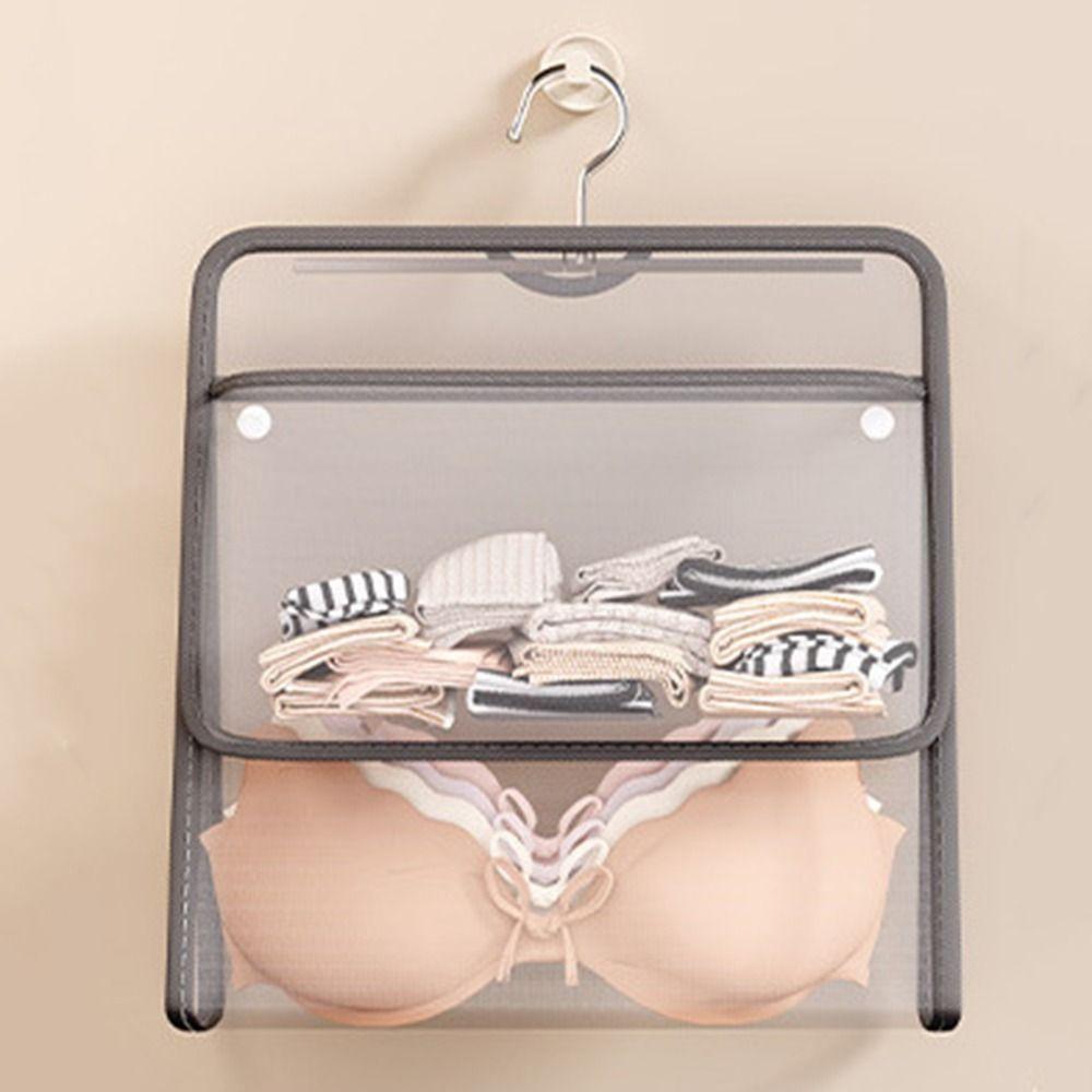 Wall-Mounted Hanging Storage Mesh Bag Breathable Underwear Socks Storage Bag  Dormitory