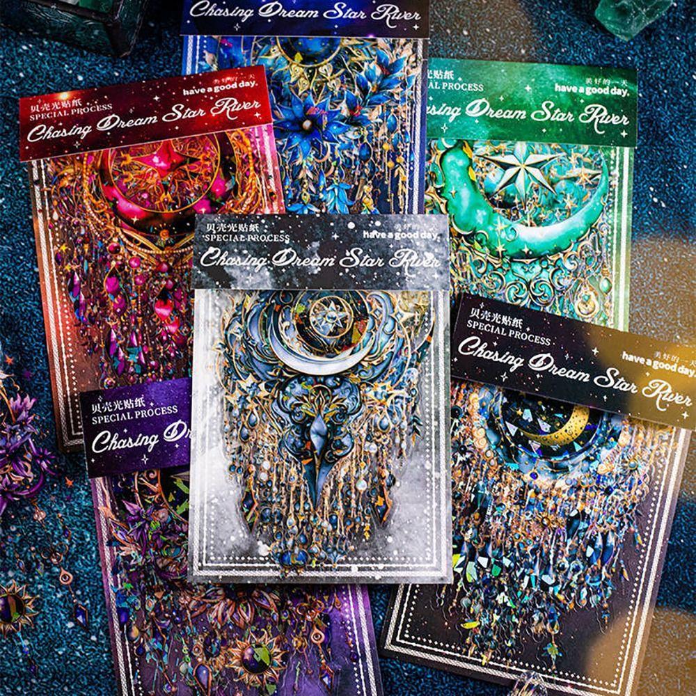 

6 листов Справочник Декор Декоративные наклейки Водонепроницаемые самоклеящиеся наклейки Художественные наклейки из ПЭТ