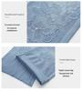 Women's High-Waisted Light Blue Denim Wide-Leg Pants with Rhinestone Embroidery - 2026 Spring/Autumn Chinese Style Slimming Casuals