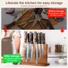 Magnetic Knife Block Double-Sided Universal Knife Stand Knife Display Rack with Strong Enhanced Magnets for Counter Top