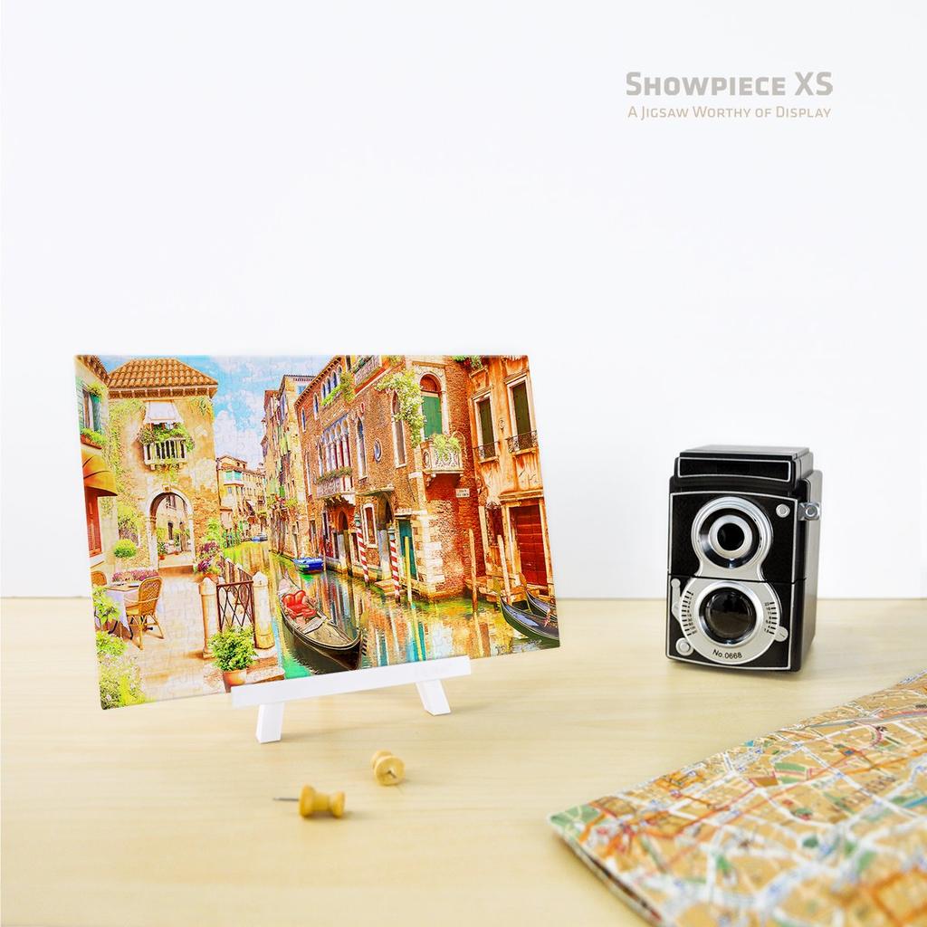 Pinto 368-Piece Mini Plastic Jigsaw Puzzle "Venice Afternoon" (13x19cm) for Kids and Adults, No Broken Pieces, Clicks into Place [P1187]