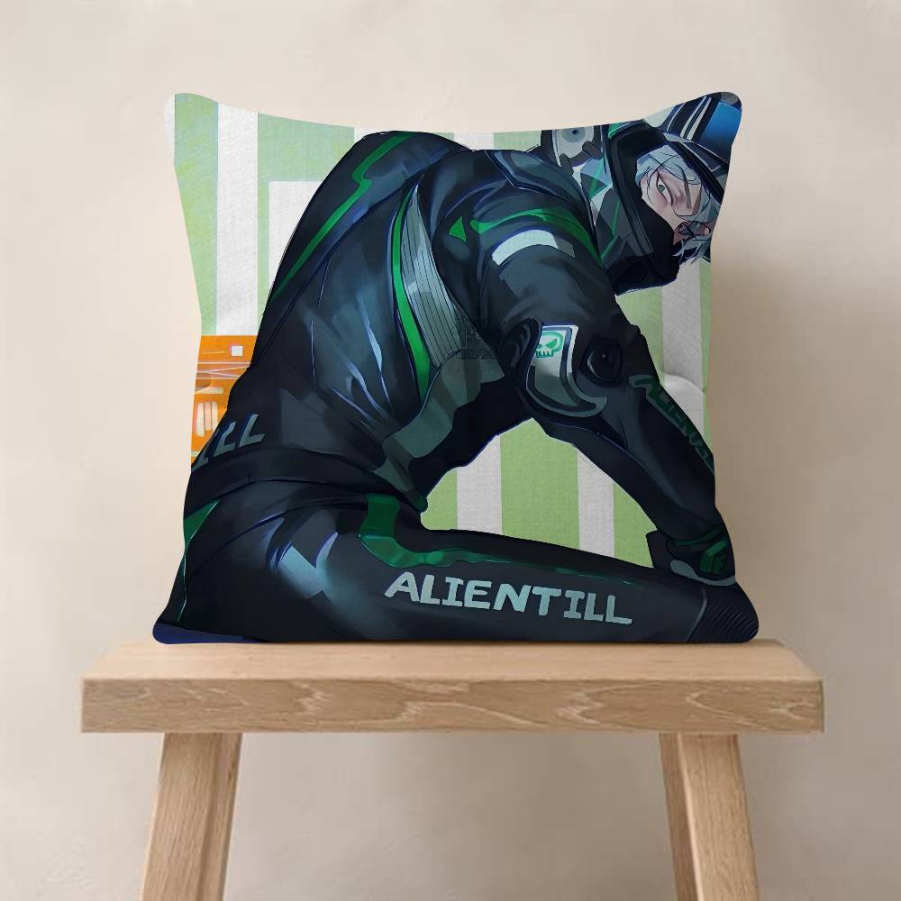 Anime Alien Stage Ivan Till Cushion Cover Car Throw Pillow Case For Sofa Car Christmas Gift