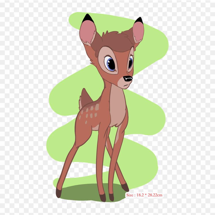 Tegneserie Reinsdyr Stryke på Varmeoverføringstrykk Vinylmerker Klistremerke for Klær DIY Applikasjoner Vaskbare Merker