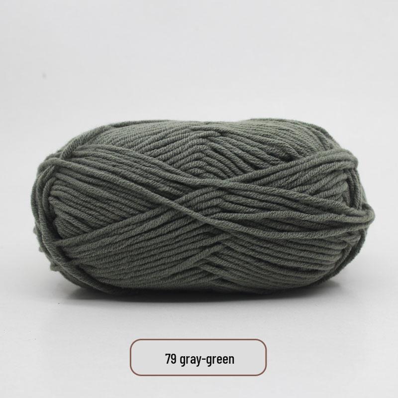 5-Strand Milk Cotton Yarn Scarf & Hand-Knitted Hat Yarn - Baby Soft, Medium Thickness, Free Shipping