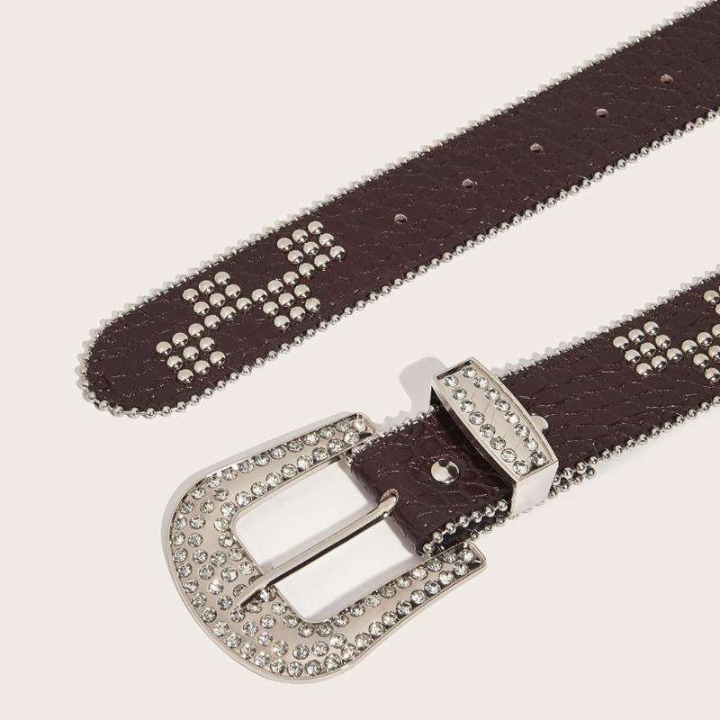 Subculture Belt  Rivet Studded Belt for Jeans Shorts Belt Women Waist Decors Pants Waist Belt Girl Waist Ornaments