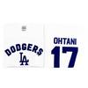 [Fanatics] Fanatics Los Angeles Dodgers Shohei Ohtani Name and Number T-Shirt White ML25AS0004 WHITE (WHITE)