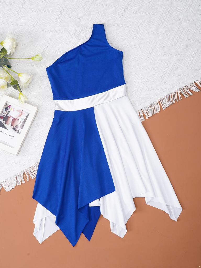 Kindermädchen-Ballett-Tutu-Tanzkleid, ärmellos, lyrisches Tanztrikot, Bühnenkostüm