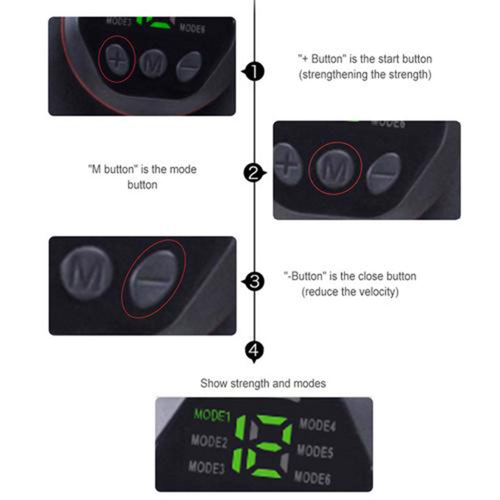 EMS Abdominal Muscle Belt Abdominal Muscle Pad Liquid Crystal Display 6 Modes 15 Levels Adjustable  Slimming Belt