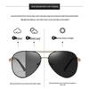 Men's Trendy Polarized Photochromic Aviator Sunglasses for Driving 