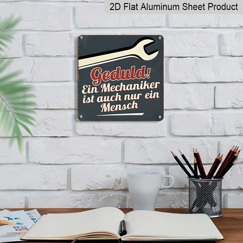 2D Flat - 1pc, Retro Metal Sign, Decorative Plaque and Ornament, Workshop Maintenance Funny Theme, Humorous Sign, Garage, Tool Room, Office, Man Cave