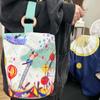 Print Canvas Star Handbag Sky Letter Lunch Bag Reusable Cartoon Bucket Bag  Shopping