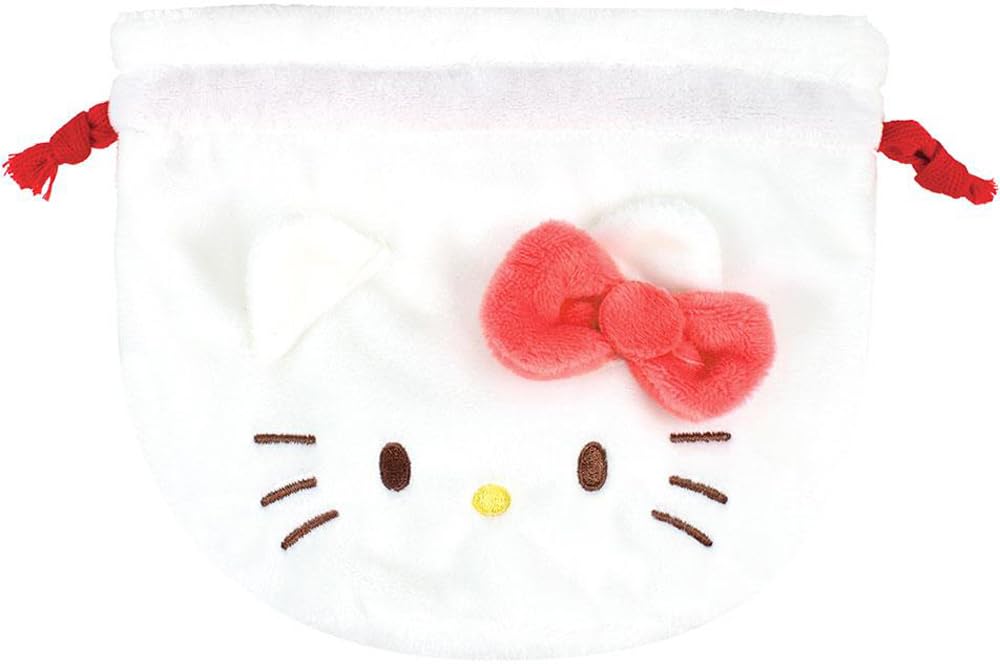 T's Factory Sanrio Gusseted Mascot Drawstring Bag Hello Kitty SR-5530352KT