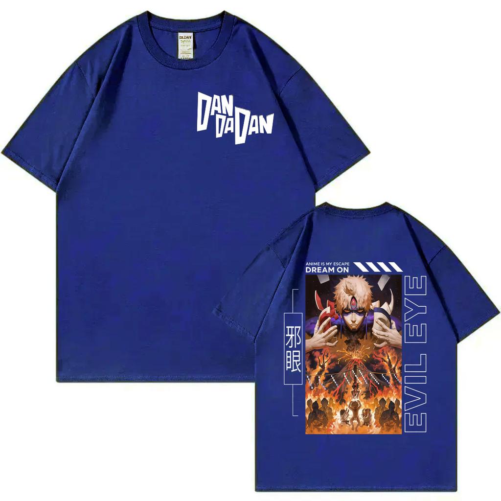 Japanese Anime Dandadan Evil Eye Graphic T Shirts Gothic Fashion Vintage Short Sleeve Tshirt Men Women Casual Oversized T Shirt