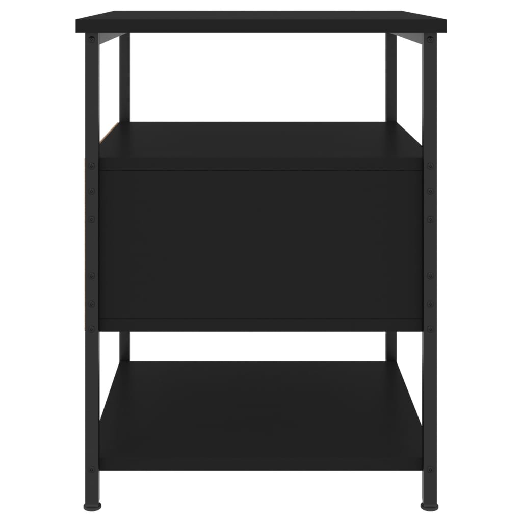 Nightstands (2 pcs) Black 40 x 42 x 56 cm Engineered Wood