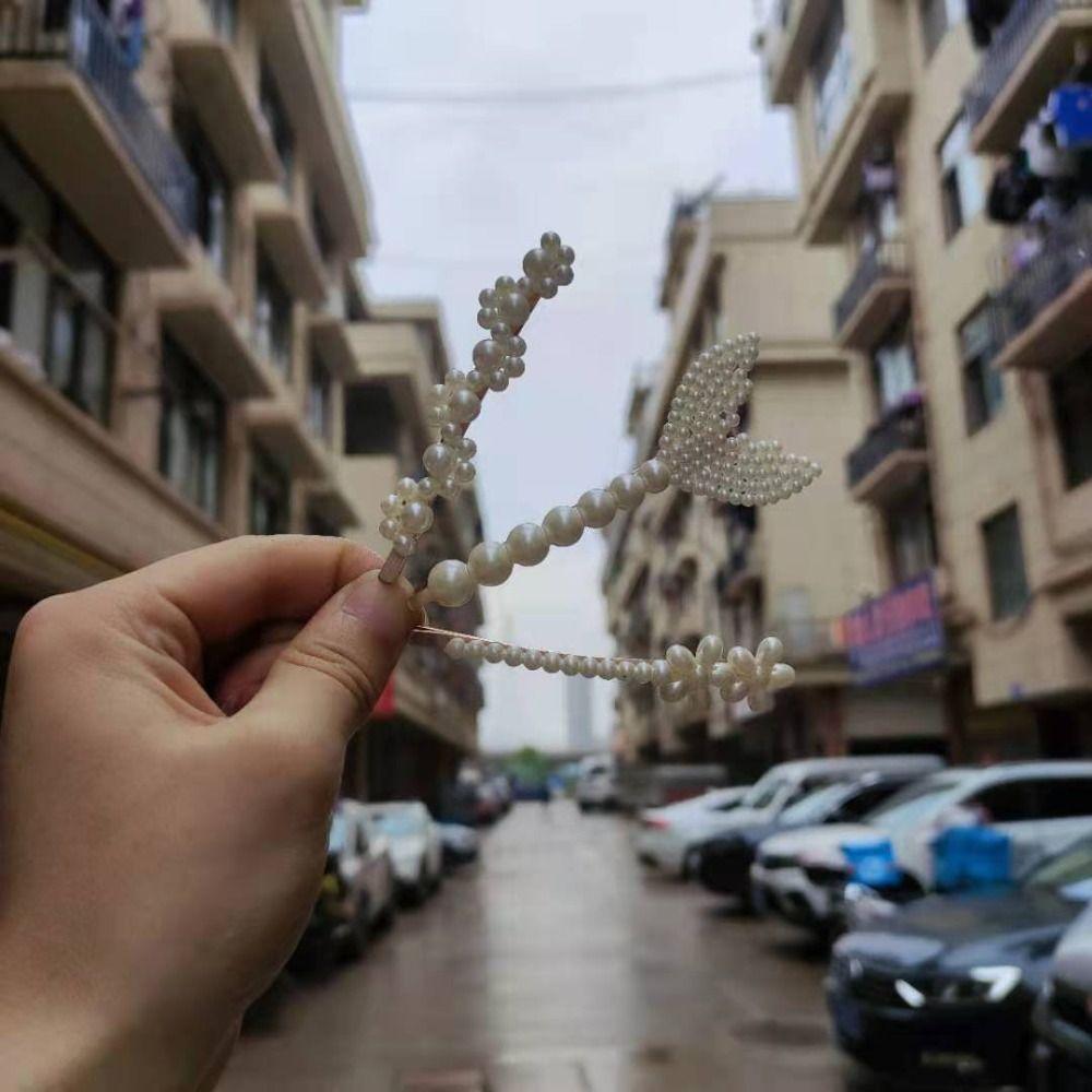 18 Stück/Set Pony-Klammern Perlen-Haarnadel-Set Geometrische Entenschnabel-Klammern Mode Zink-Zinklegierung Haarspangen Damen