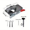 1 Set 35mm Hinge Boring Jig Kit, Concealed Hinge Drilling Guide Jig, Aluminum Alloy Hinge Hole Opener Template Puncher Locator for Door Cabinets