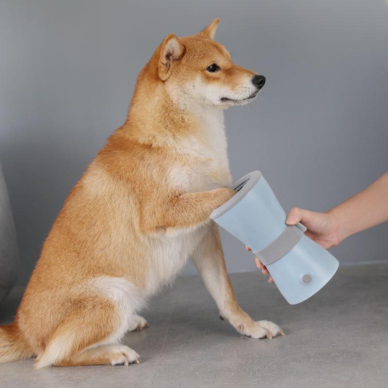 Lavatrice elettrica USB per zampe di animali domestici - Tazza automatica per la pulizia delle zampe del cane