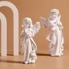 Cute Resin Praying Angel Figurine European Style Fairy Prayer Angel Shelf Sculpture Desktop Ornament