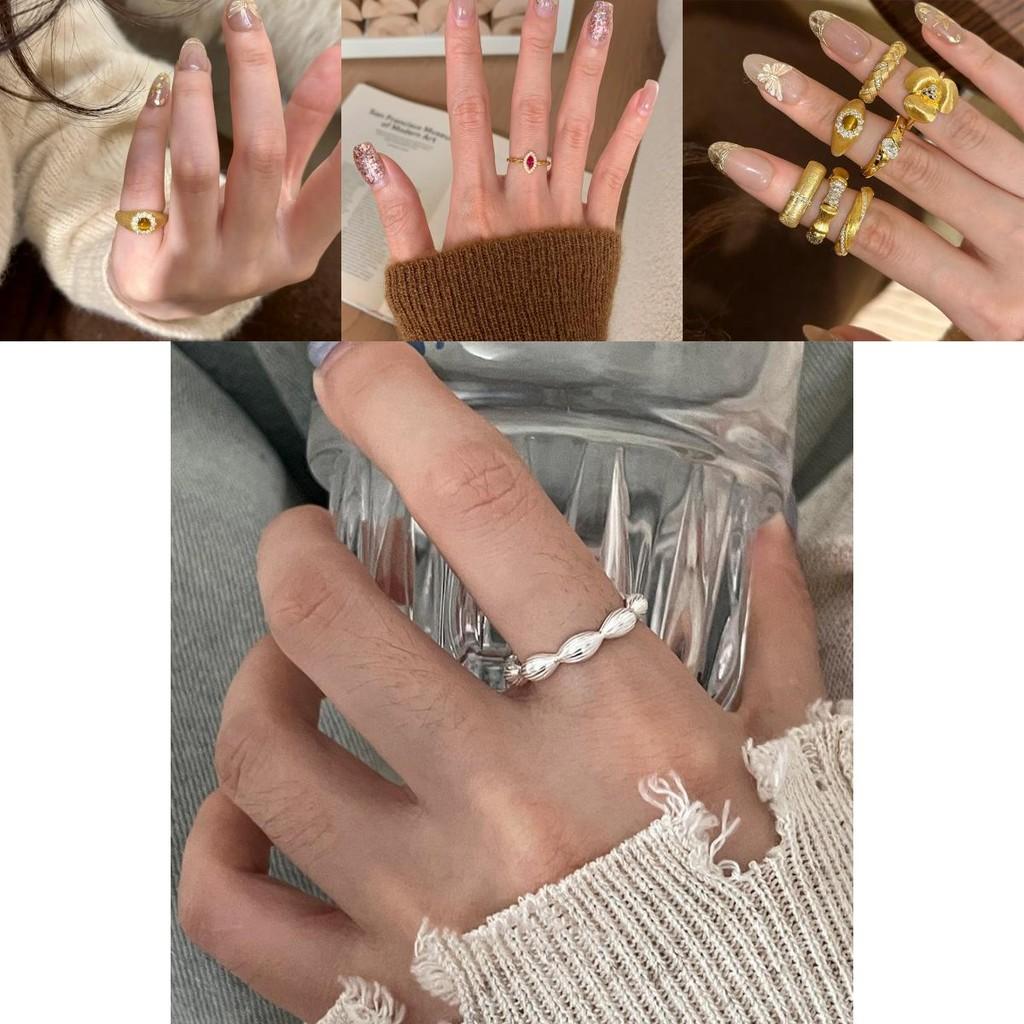 Sophisticated Chic Copper Fashion Ring For Ladies With Eye-catching Geometric Design