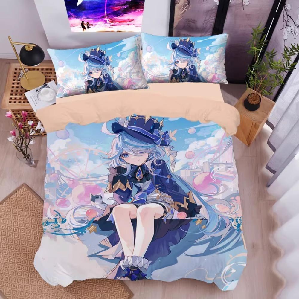 Anime character,Microfibre Bedding Sets,Children'sBirthday Gift  with Zip Room Decor Duvet Cover for Teenagers Adult Duvet Cover
