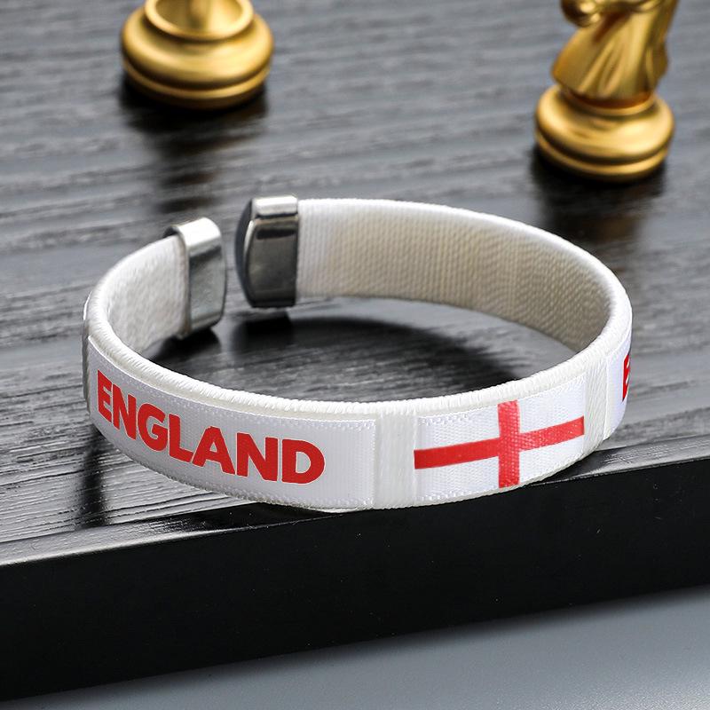 Handwoven USA-Canada-Mexico 2026 World Cup Team Bracelet - Football Fan Souvenir