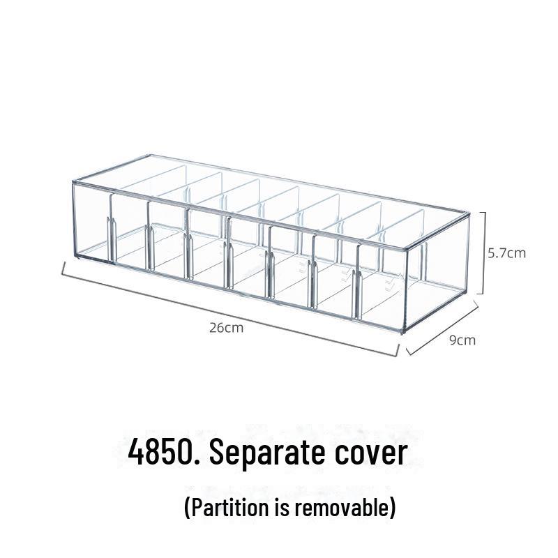 Transparent Acrylic Badge Card Storage Box with Dustproof Square Protection and Display Stand