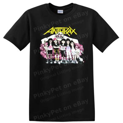 Tricou Anthrax Rock Metal Muzică Bandă Desen Animat Tricou Stil Vintage Concert