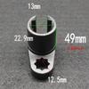 Klucz nasadowy do sondy lambda 3/8" 22MM Zestaw narzędzi o2 Zestaw adapterów Klucz do silnika