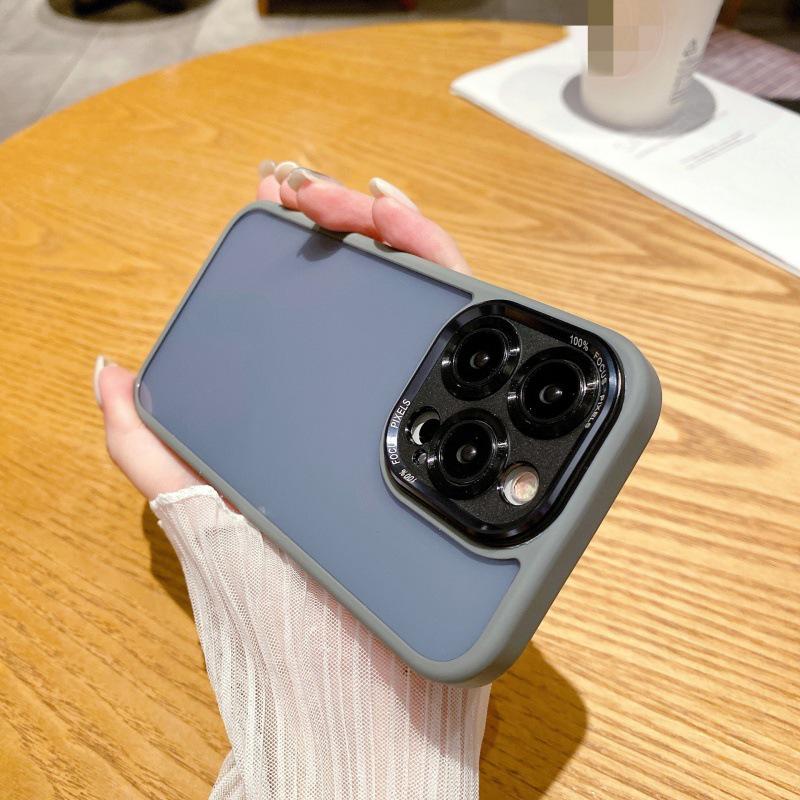 

Подходит для iPhone 16 Pro Max: Прозрачный чехол Skin-Feel с прецизионной металлической линзой, Hawkeye Gen 2, совместим с 15/14 Pro. iPhone 14 Pro