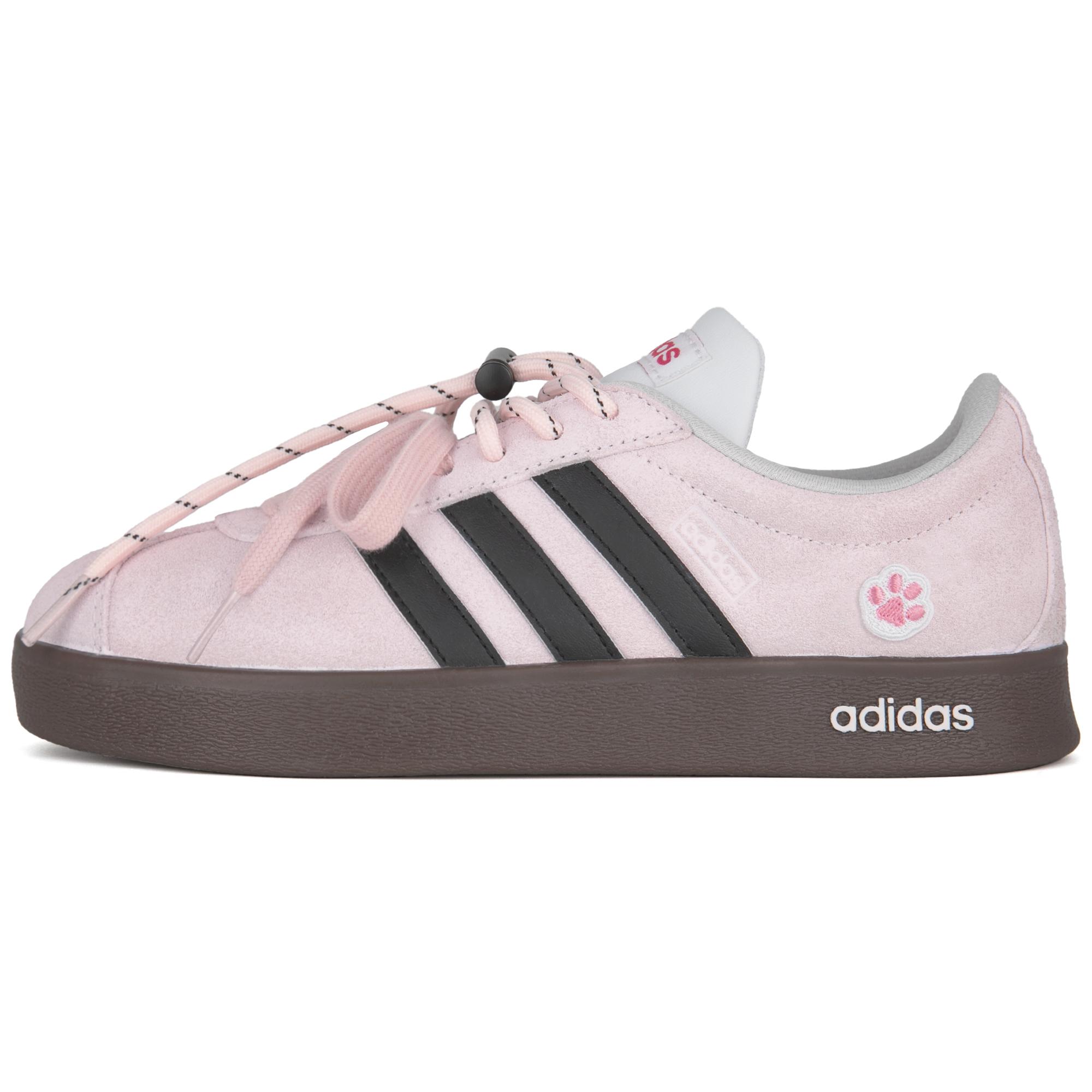 Adidas VL COURT 2.0 Skateboard Shoes Unisex Low top Pink JS3003(Team1664-) 39⅓