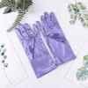 23cm 38cm 55cm Women Imitation Satin Silk Smooth Solid High Elasticity Stage Performance Dinner Etiquette Multicolor Gloves