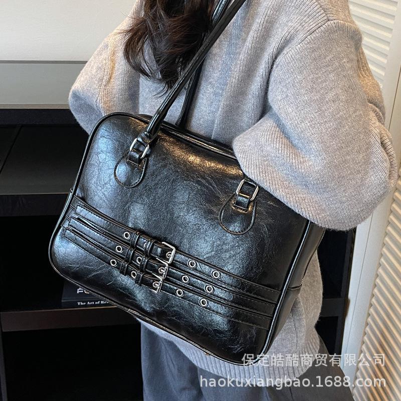 Large-capacity Bag Women's Autumn and Winter Versatile 2025 New Casual Simple Shoulder Underarm Bag Work Commuter Pillow Bag