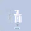 Transparent Shampoo Container Press-Type Large Mouth Dispenser Bottle Press Type Refillable Bottle Large-Mouth Hand Wash Bottle