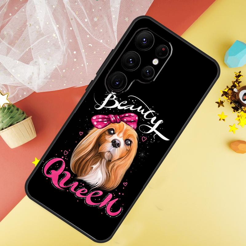 Cavalier King Charles Spaniel Dog Phone Case For Samsung Galaxy S25 FE S23 S21 S20 S22 S24 Ultra S9 S10 Plus Cover Coque