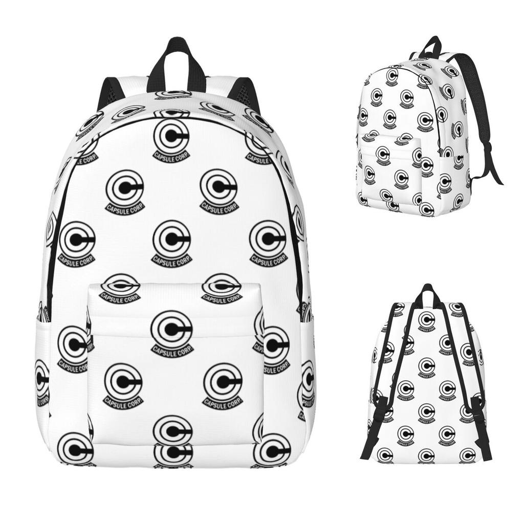 Capsule Corp Logo Backpack Daypack Large Capacity Kids BookBag School Bag Shoulder Bags for Men Women