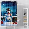 Heimdekoration Duschvorhänge Für Badezimmer Wasserdichtes Vorhangstoff Modern Nordischer Stil Wohnzimmer Frohe Weihnachten Winter